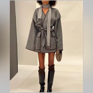 Helsa Wool Blend Kimono Coat Cardigan